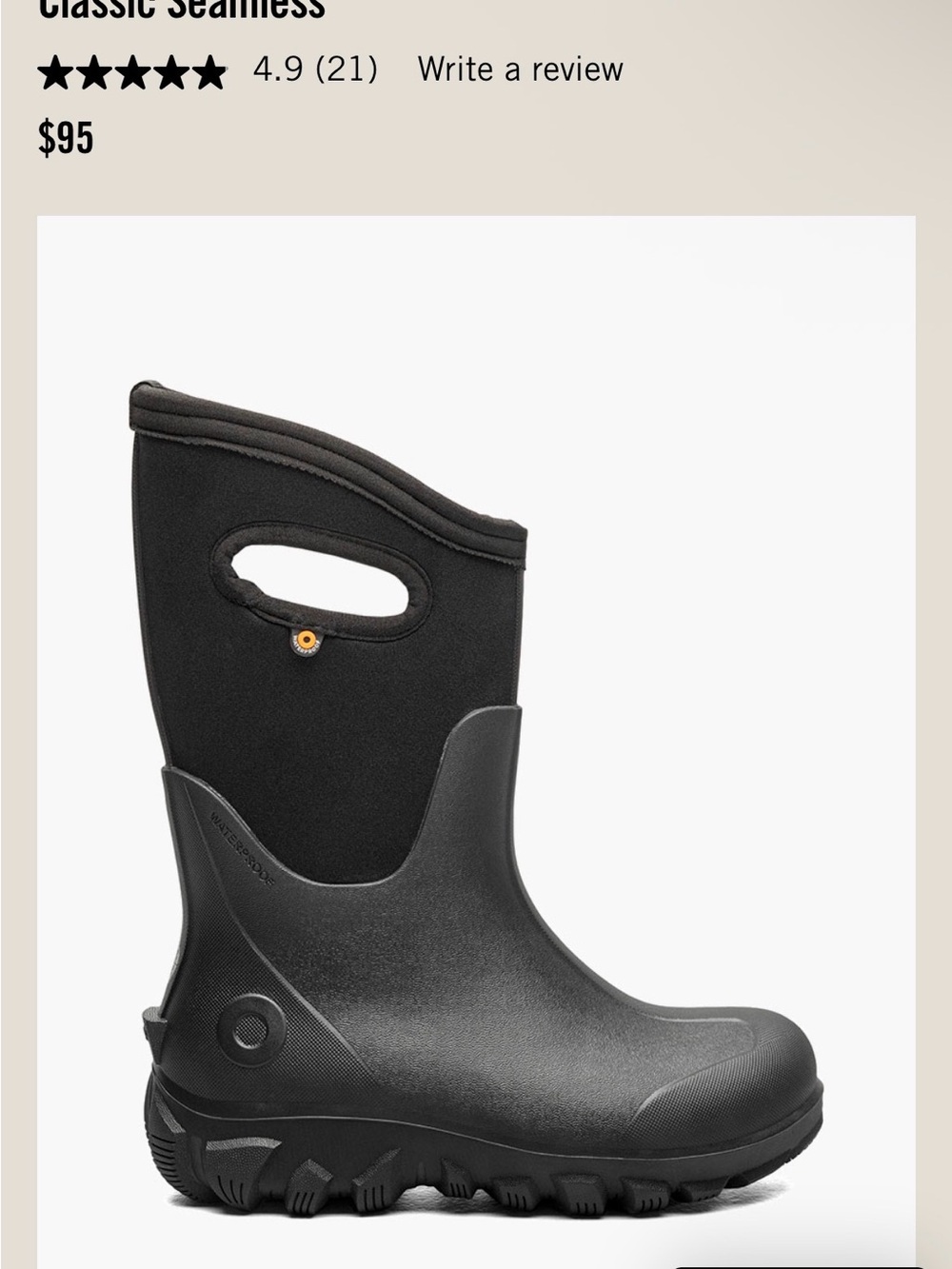 Bogs Kids Black Rain & Snow Boots